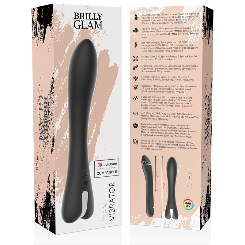 BRILLY GLAM - RYAN VIBRATEUR WATCHME TECHNOLOGIE SANS FIL COMPATIBLE BRILLY GLAM