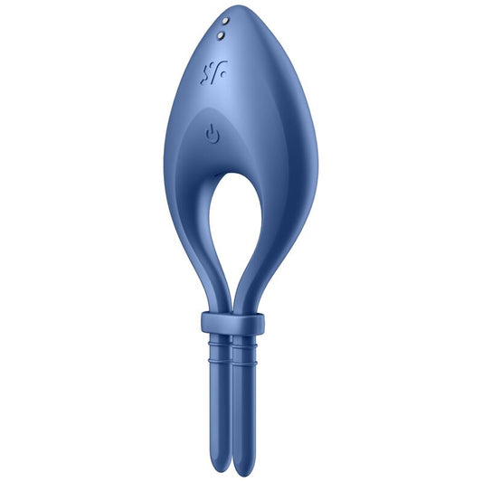 SATISFYER - APPLICATION BULLSEYE RING VIBRATOR BLEU SATISFYER RING