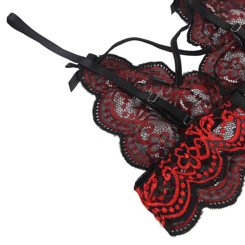 SUBBLIME - SET ENSEMBLE DEUX PIÈCES TOP ET CULOTTE EN DENTELLE S/M SUBBLIME SETS