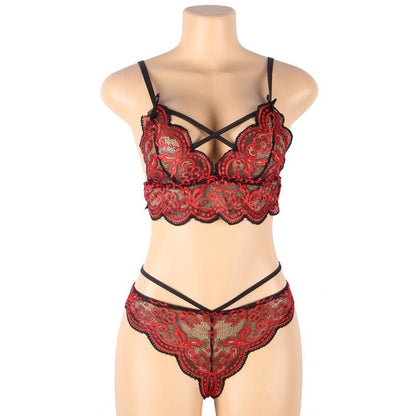 SUBBLIME - SET ENSEMBLE DEUX PIÈCES TOP ET CULOTTE EN DENTELLE L/XL SUBBLIME SETS