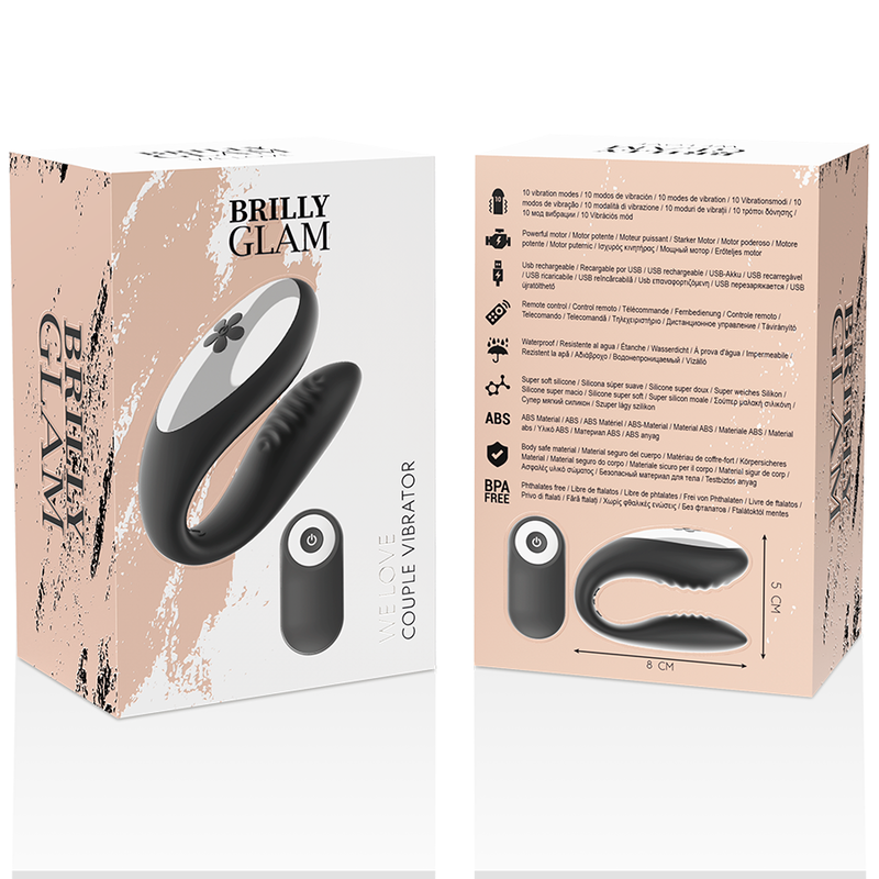 BRILLY GLAM - NOUS AIMONS LES PARTENAIRES TÉLÉCOMMANDE NOIRE BRILLY GLAM