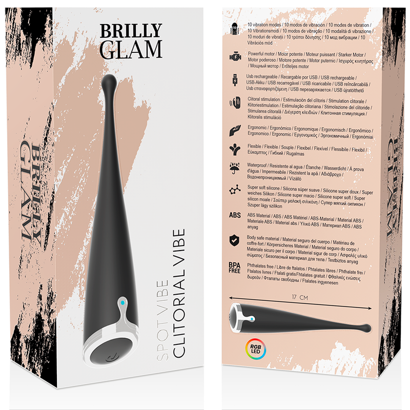 BRILLY GLAM - SPOT VIBE CLITORIAL NOIR BRILLY GLAM