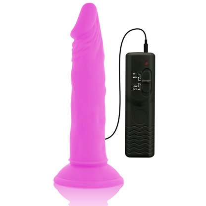 DIVERSIA - DILDO VIBRANT FLEXIBLE VIOLET 23 CM -O- 4.3 CM DIVERSIA