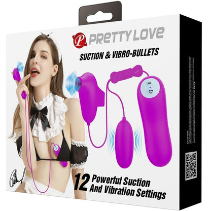 PRETTY LOVE - BULLET VIBRANT ET VENTOUSE PRETTY LOVE
