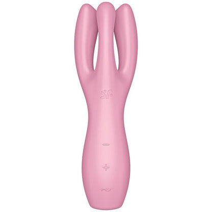 SATISFYER - VIBRATEUR THREESOME 3 ROSE SATISFYER VIBRATOR