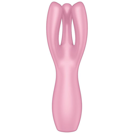 SATISFYER - VIBRATEUR THREESOME 3 ROSE SATISFYER VIBRATOR