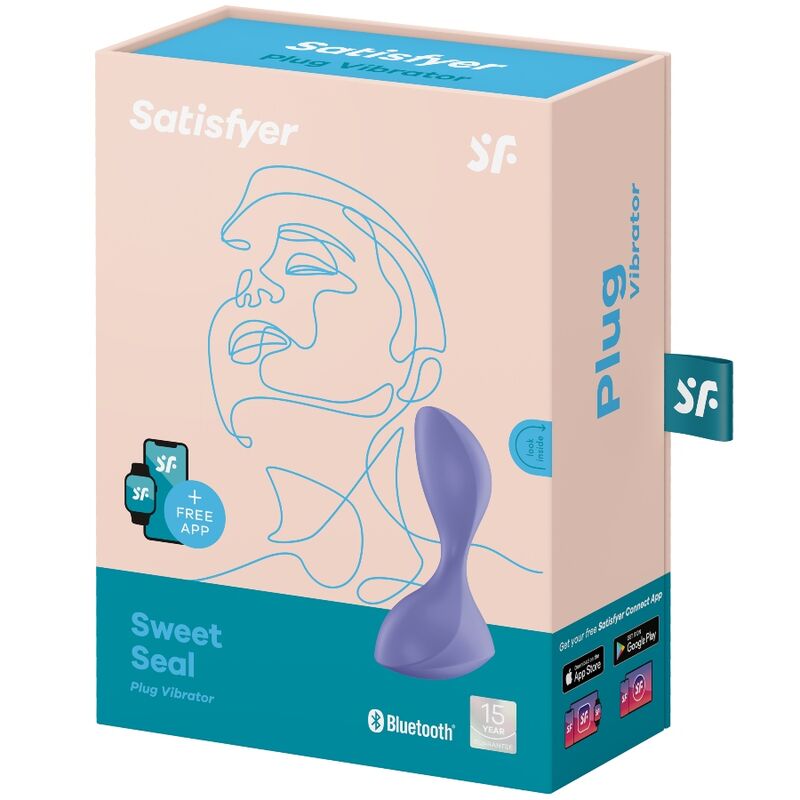SATISFYER - SWEET SEAL BOUCHON VIBRANT APP VIOLET SATISFYER CONNECT