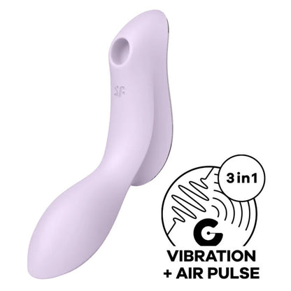 SATISFYER - VIBRATEUR CURVY TRINITY 2 AIR PULSE VIOLETTE SATISFYER AIR PULSE