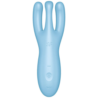 SATISFYER - APPLICATION VIBRATEUR THREESOME 4 BLEU SATISFYER CONNECT