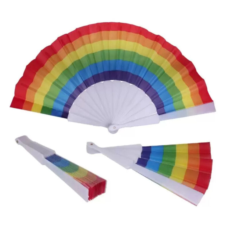 PRIDE - ÉVENTAIL EN TISSU DRAPEAU LGBT PRIDE