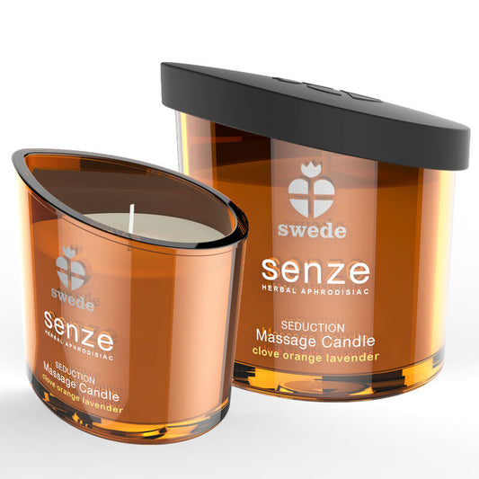 SWEDE - BOUGIE DE MASSAGE SÉDUCTION SENZE - GIROFLE, ORANGE, LAVANDE SWEDE