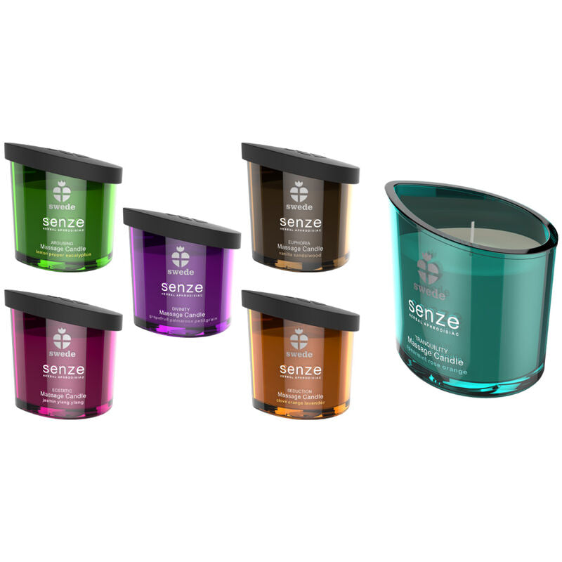 SWEDE - BOUGIE DE MASSAGE SENZE EUPHORIA - VANILLE, BOIS DE SANTAL SWEDE