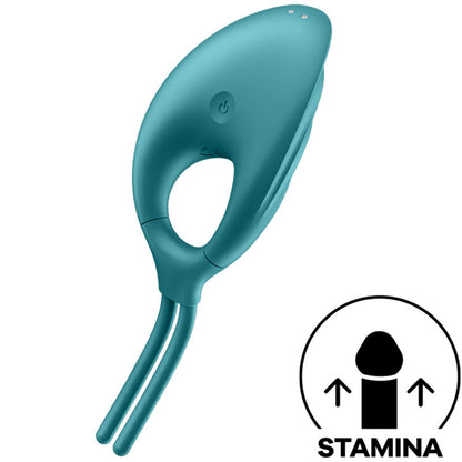 SATISFYER - VIBRATEUR ANNEAU SWORDSMAN VERT SATISFYER RING