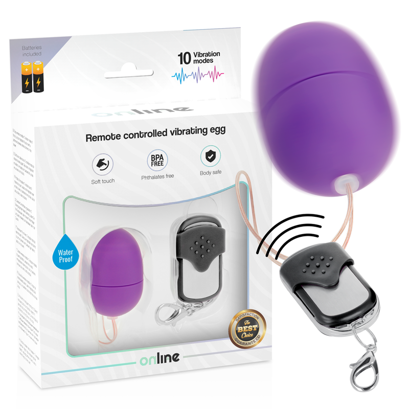 ONLINE - OEUF VIBRANT TÉLÉCOMMANDE S LILAS ONLINE