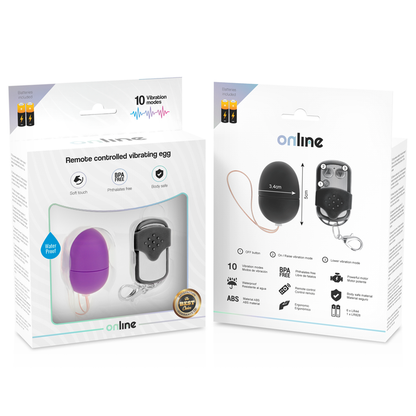ONLINE - OEUF VIBRANT TÉLÉCOMMANDE S LILAS ONLINE