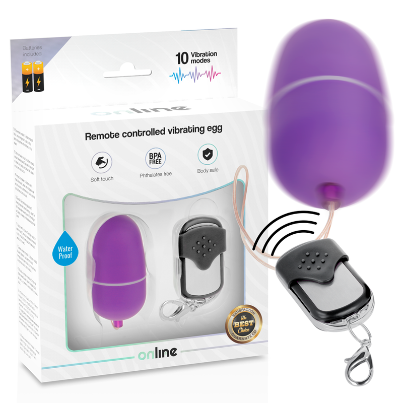 ONLINE - OEUF VIBRANT TÉLÉCOMMANDE M LILAS ONLINE