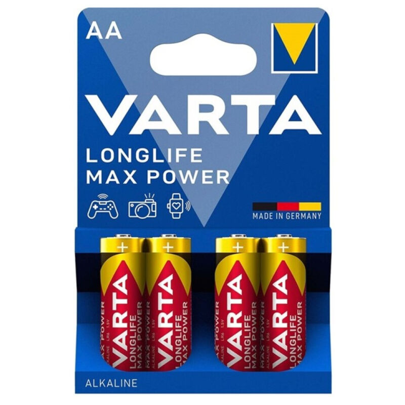 VARTA - MAX POWER PILE ALCALINE AA LR6 4 UNITÉ VARTA
