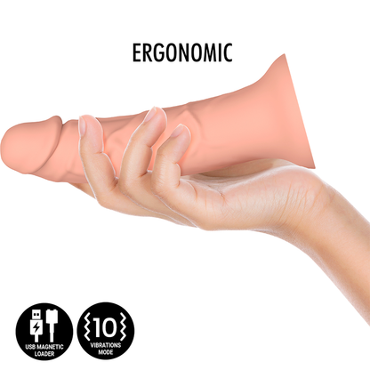 MYTHOLOGY - ASHER ORIGINAL DILDO M - VIBRATEUR COMPATIBLE AVEC LA TECHNOLOGIE SANS FIL WATCHME MYTHOLOGY FANTASY DILDO