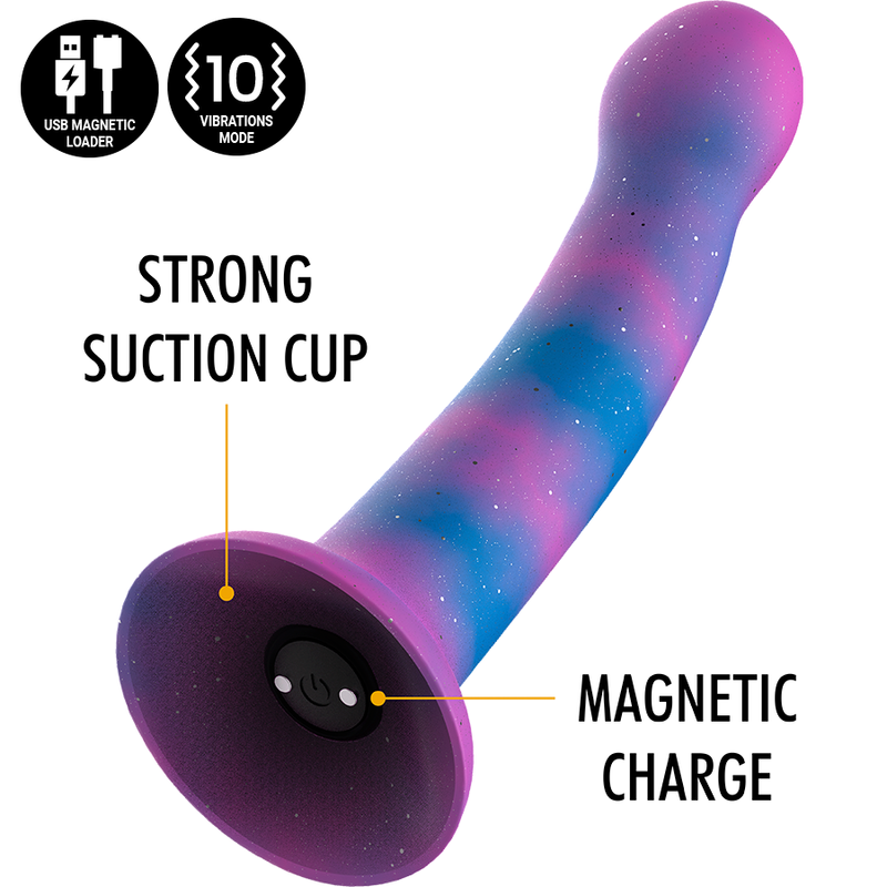MYTHOLOGY - DION GALACTIC DILDO S - VIBRATEUR WATCHME TECHNOLOGIE SANS FIL COMPATIBLE MYTHOLOGY FANTASY DILDO