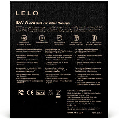 LELO - MASSEUR POUR COUPLES LELO - IDA WAVE NOIR LELO