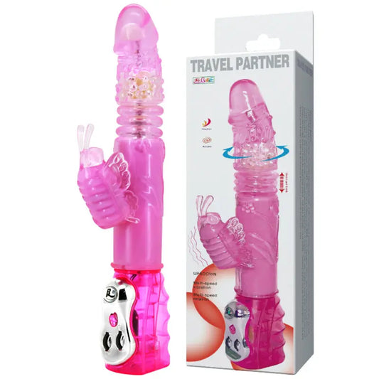 BAILE - PARTENAIRE DE VOYAGE ROTATEUR HAUT ET BAS LAPIN ROSE BAILE ROTATIONS