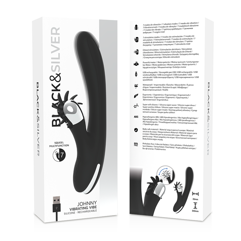 BLACK&SILVER - VIBRANT BUNNY JOHNNY BLACK&SILVER
