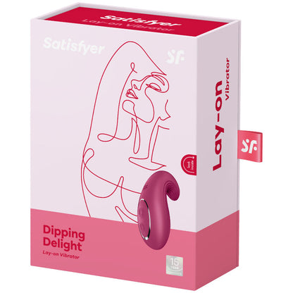 SATISFYER - VIBRATEUR  POSER DIPPING DELIGHT ROUGE SATISFYER LAYONS