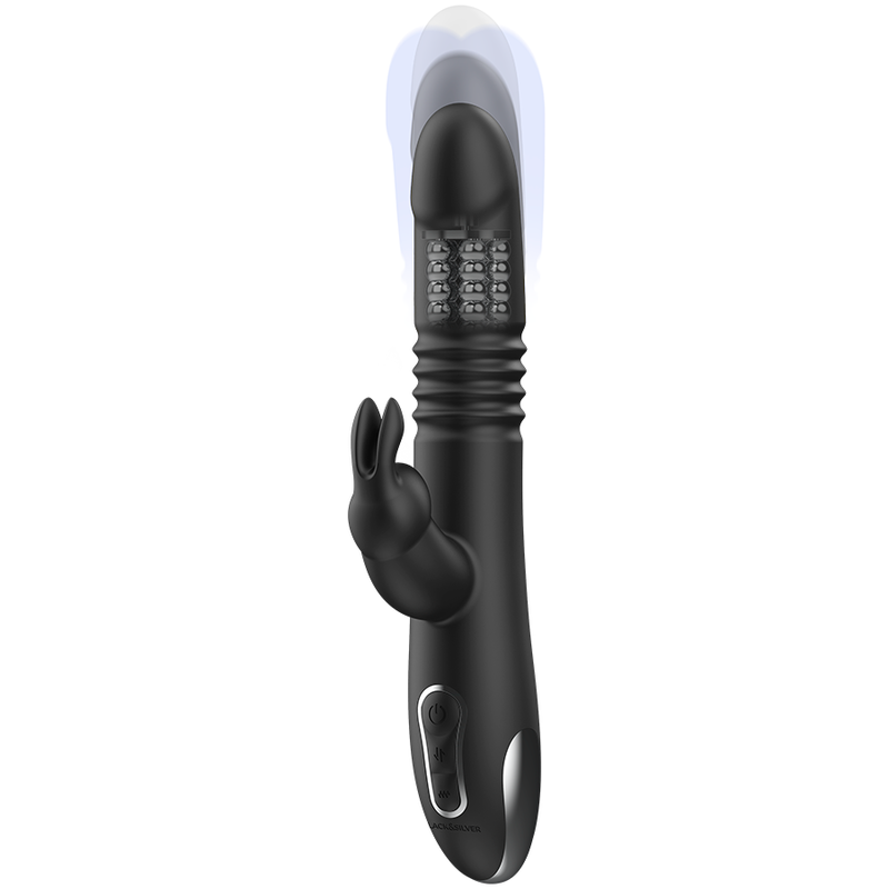 BLACK&SILVER - KENJI STIMULANT VIBE COMPATIBLE AVEC LA TECHNOLOGIE SANS FIL WATCHME BLACK&SILVER