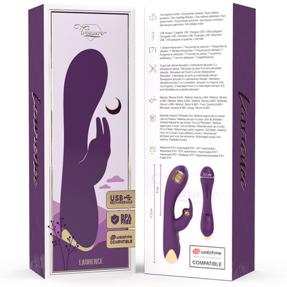 TREASURE - LAURENCE LAPIN VIBRATEUR WATCHME TECHNOLOGIE SANS FIL COMPATIBLE TREASURE