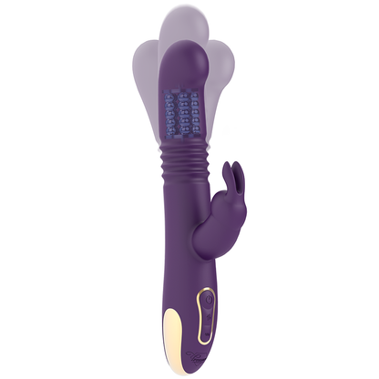 TREASURE - BASTIAN RABBIT UP & DOWN, ROTATEUR ET VIBRATEUR COMPATIBLE AVEC LA TECHNOLOGIE SANS FIL WATCHME TREASURE