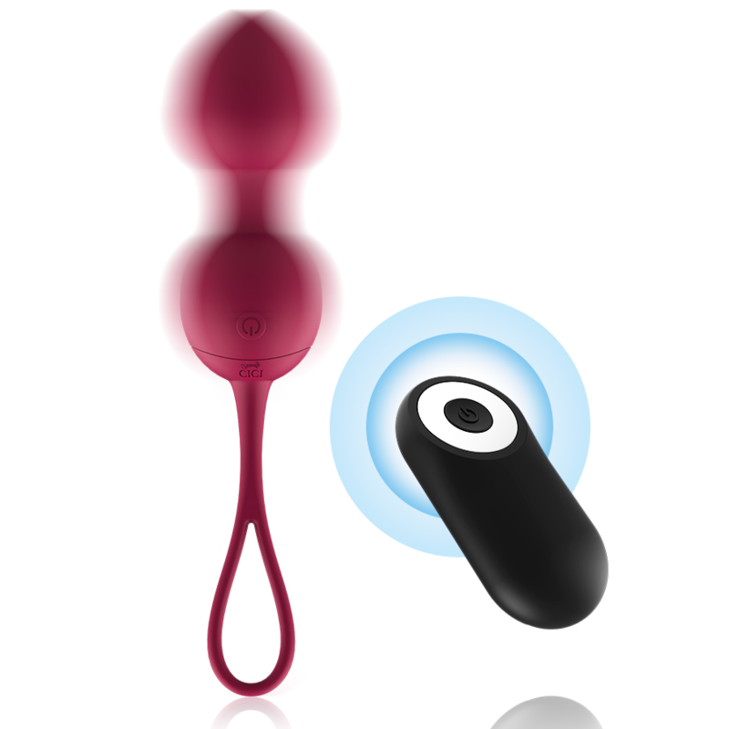 CICI BEAUTY - PREMIUM SILICONE 3 PERLES DE KEGEL VIBRANTES TÉLÉCOMMANDE CICI BEAUTY