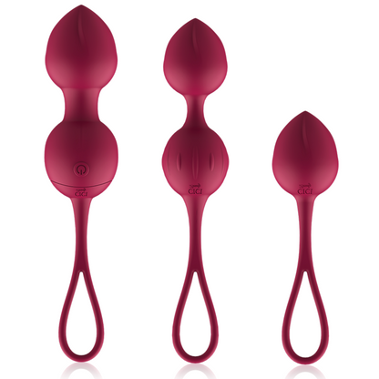 CICI BEAUTY - PREMIUM SILICONE 3 PERLES DE KEGEL VIBRANTES TÉLÉCOMMANDE CICI BEAUTY