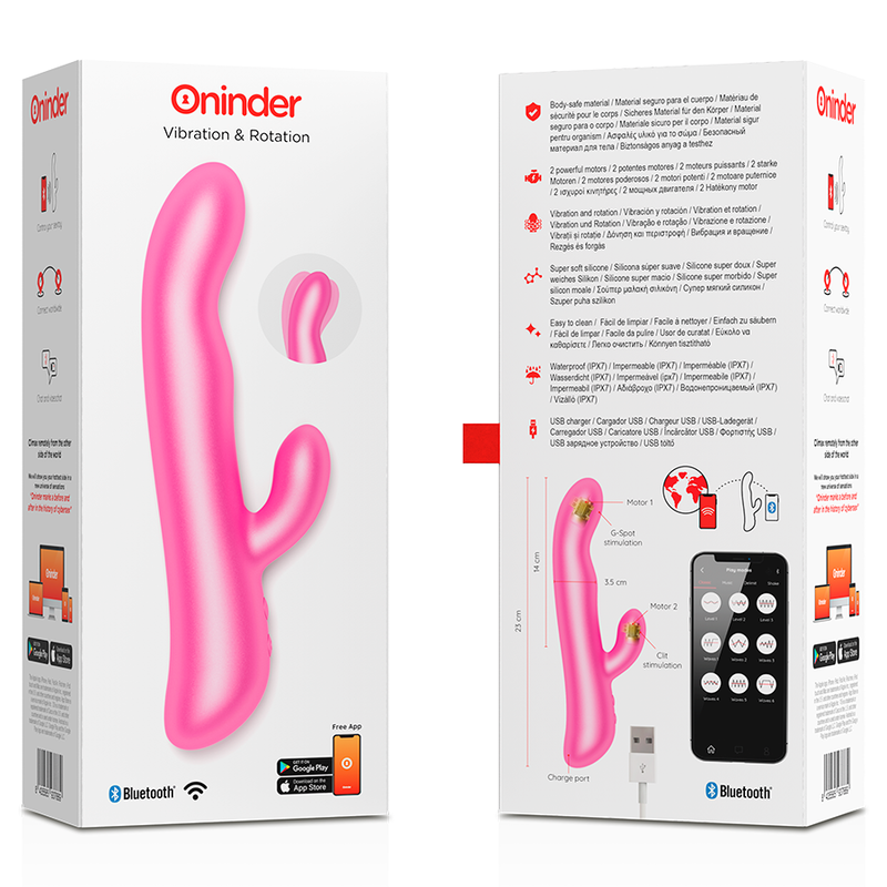 ONINDER - OSLO VIBRATION ET ROTATION ROSE - APPLICATION GRATUITE ONINDER