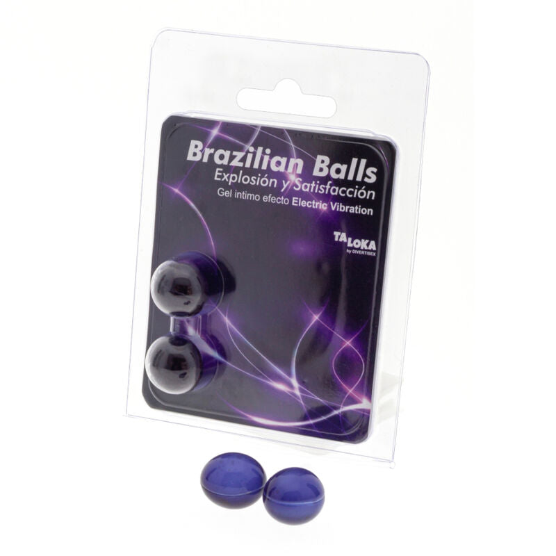 TALOKA - 2 BALLES BRÉSILIENNES EFFET VIBRANT ÉLECTRIQUE GEL EXCITANT TALOKA