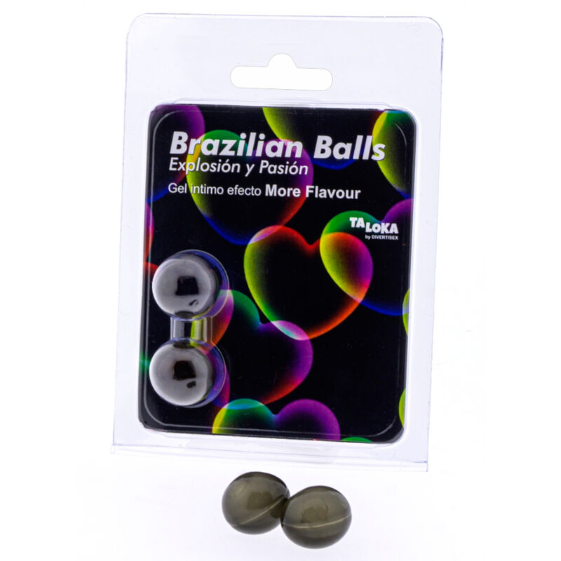 TALOKA - 2 BOULES BRÉSILIENNES PLUS DEFFET DE SAVEUR GEL EXCITANT TALOKA