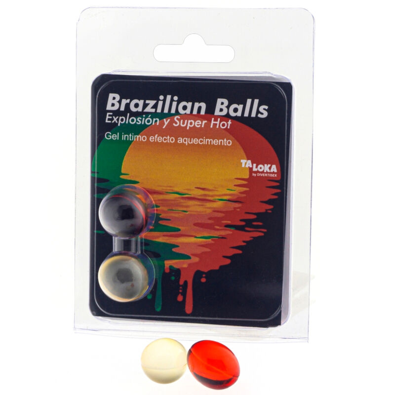 TALOKA - 2 BOULES BRÉSILIENNES GEL EXCITANT EFFET SUPER CHAUD TALOKA