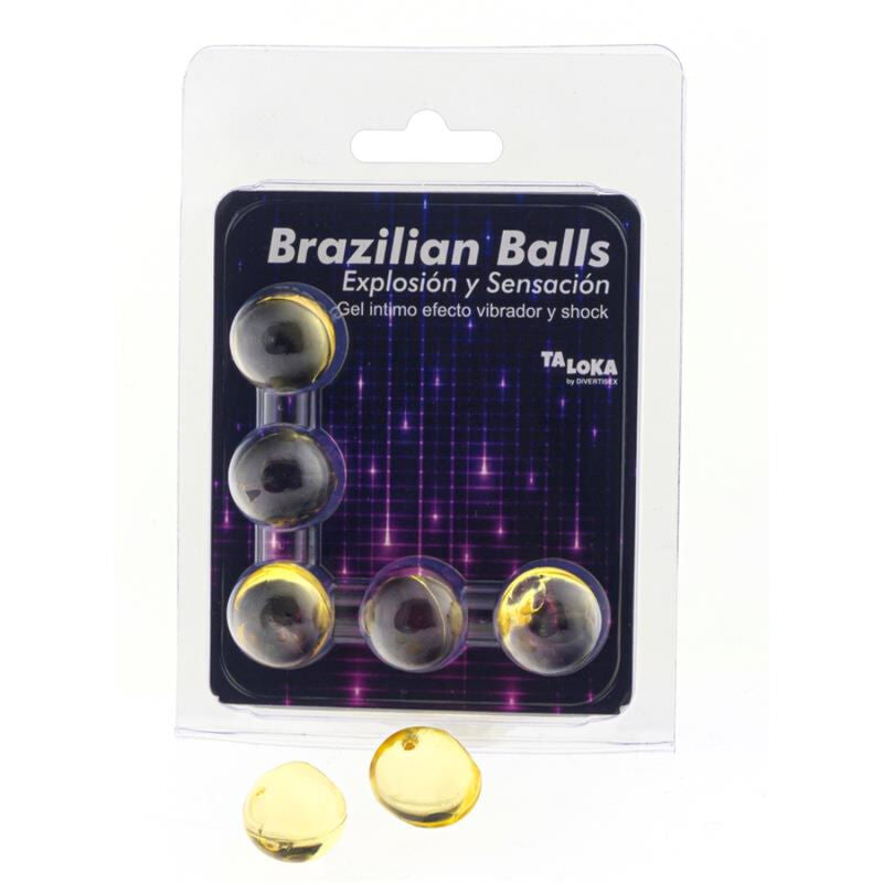 TALOKA - 5 BALLES BRÉSILIENNES VIBRANT & EFFET DE CHOC GEL EXCITANT TALOKA