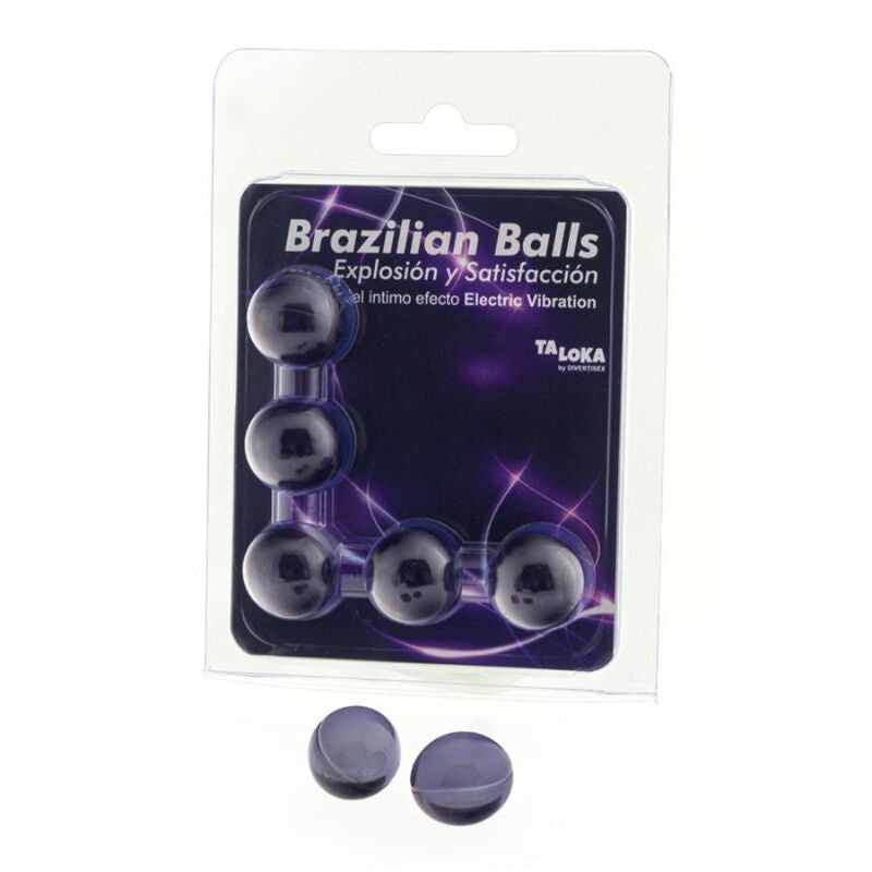 TALOKA - 5 BALLES BRÉSILIENNES EFFET VIBRANT ÉLECTRIQUE GEL EXCITANT TALOKA