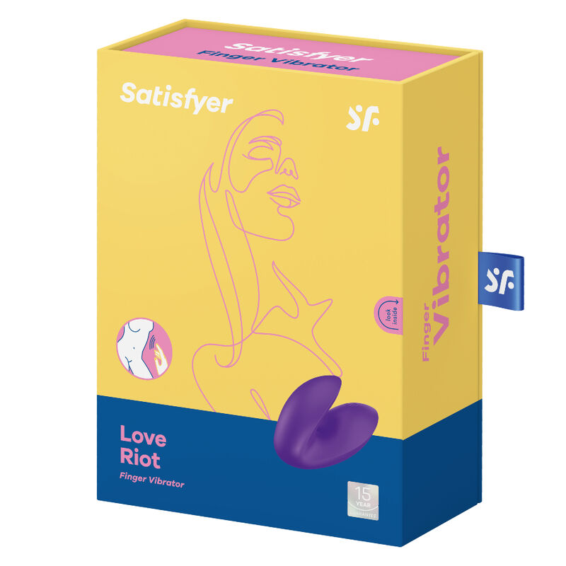 SATISFYER - VIBRATEUR  DOIGTS LOVE RIOT VIOLET SATISFYER VIBRATOR