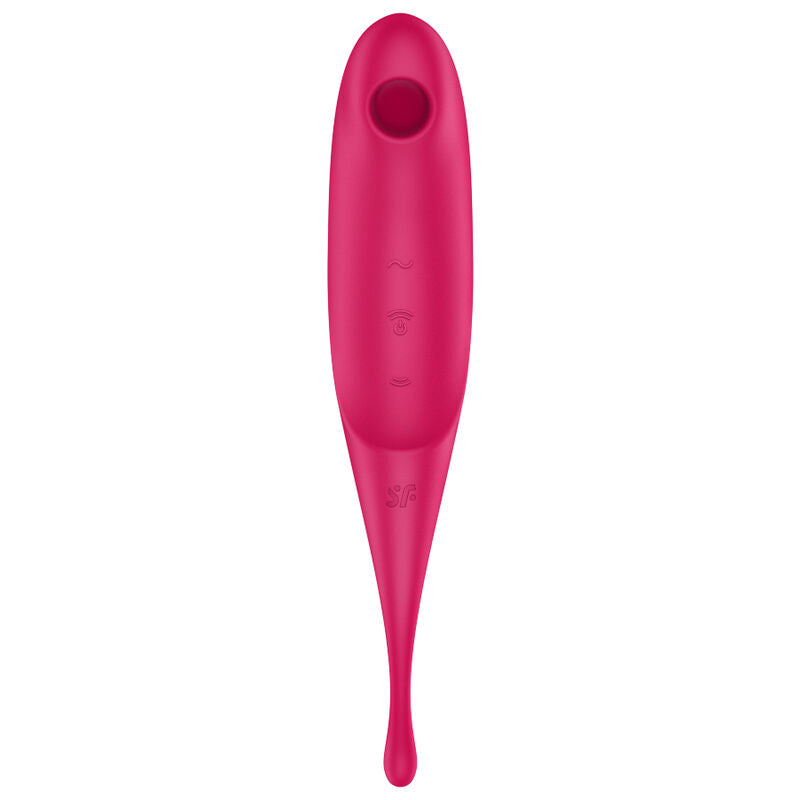 SATISFYER - STIMULATEUR ET VIBRATEUR TWIRLING PRO AIR PULSE ROUGE SATISFYER AIR PULSE