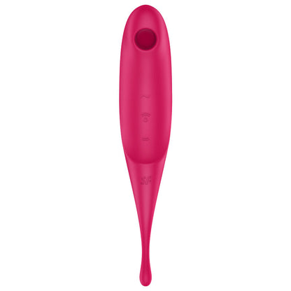 SATISFYER - STIMULATEUR ET VIBRATEUR TWIRLING PRO AIR PULSE ROUGE SATISFYER AIR PULSE