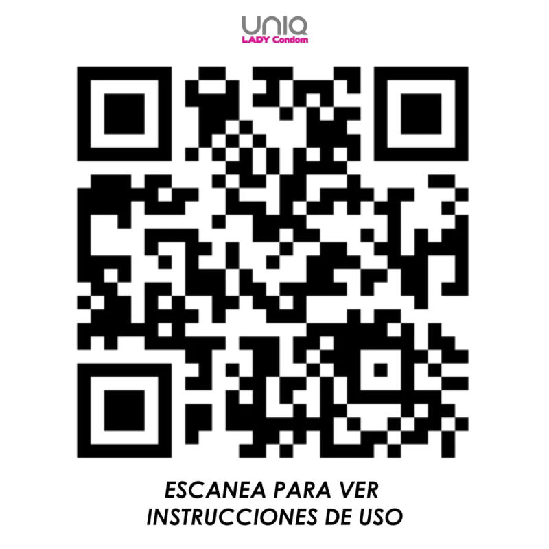 UNIQ - LADY CONDOM PRÉSERVATIFS FÉMININS SANS LATEX AVEC PORTE-JARRETELLES 3 UNITÉS UNIQ