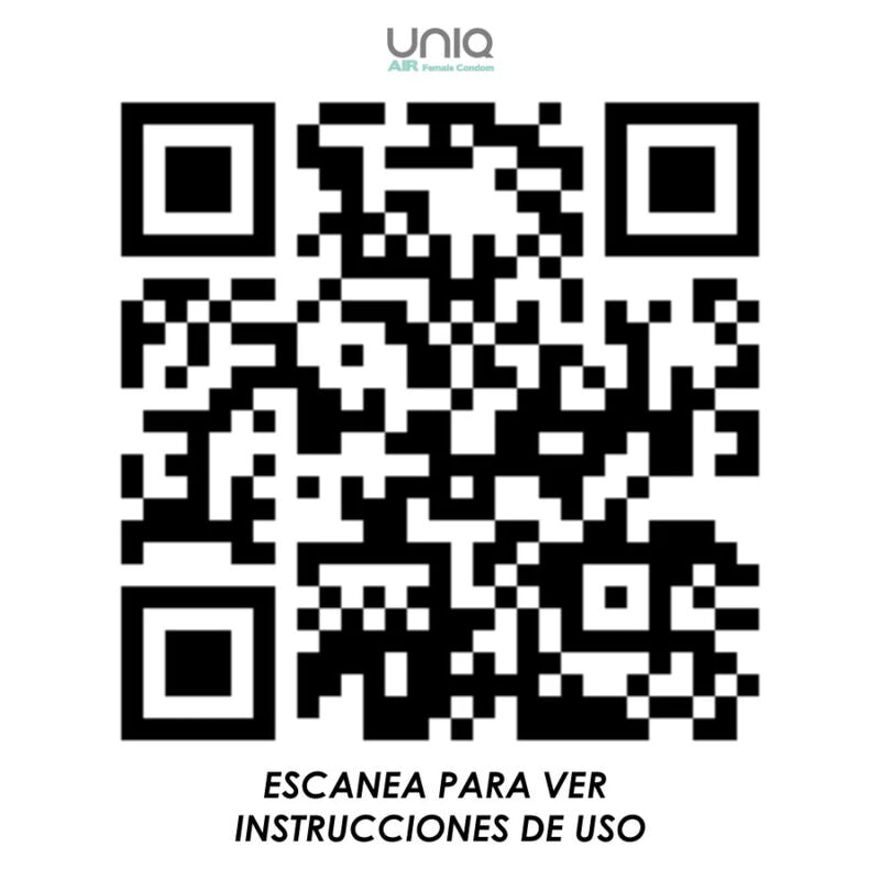 UNIQ - AIR PRÉSERVATIF FÉMININ SANS LATEX 3 UNITÉS UNIQ