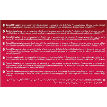 CONTROL - PRÉSERVATIFS ADAPTA FRAISE 144 UNITÉS CONTROL CONDOMS