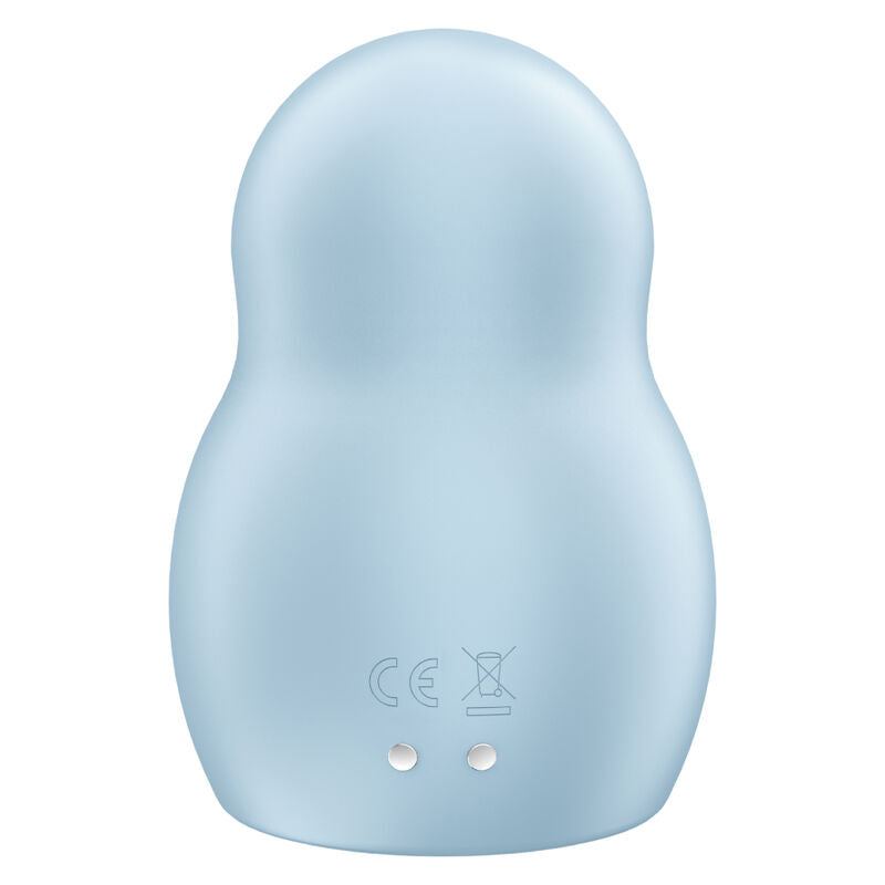 SATISFYER - STIMULATEUR ET VIBRATEUR DOUBLE AIR PULSE PRO TO GO 1 BLEU SATISFYER AIR PULSE
