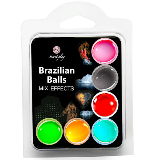 SECRET PLAY SET 6 BALLES BRÉSILIENNES EFFET MIX SECRETPLAY COSMETIC
