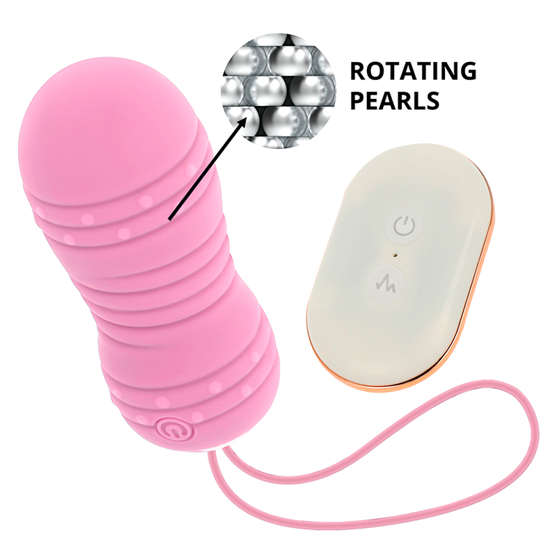 OHMAMA - TÉLÉCOMMANDE UF 7 MODES ROTATION ROSE OHMAMA STIMULATING