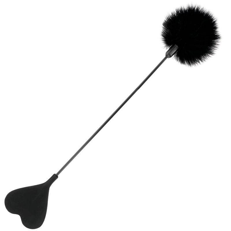 DARKNESS - FOUET PLUME DAMOUR NOIR 40 CM DARKNESS SENSATIONS