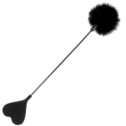 DARKNESS - FOUET PLUME DAMOUR NOIR 40 CM DARKNESS SENSATIONS