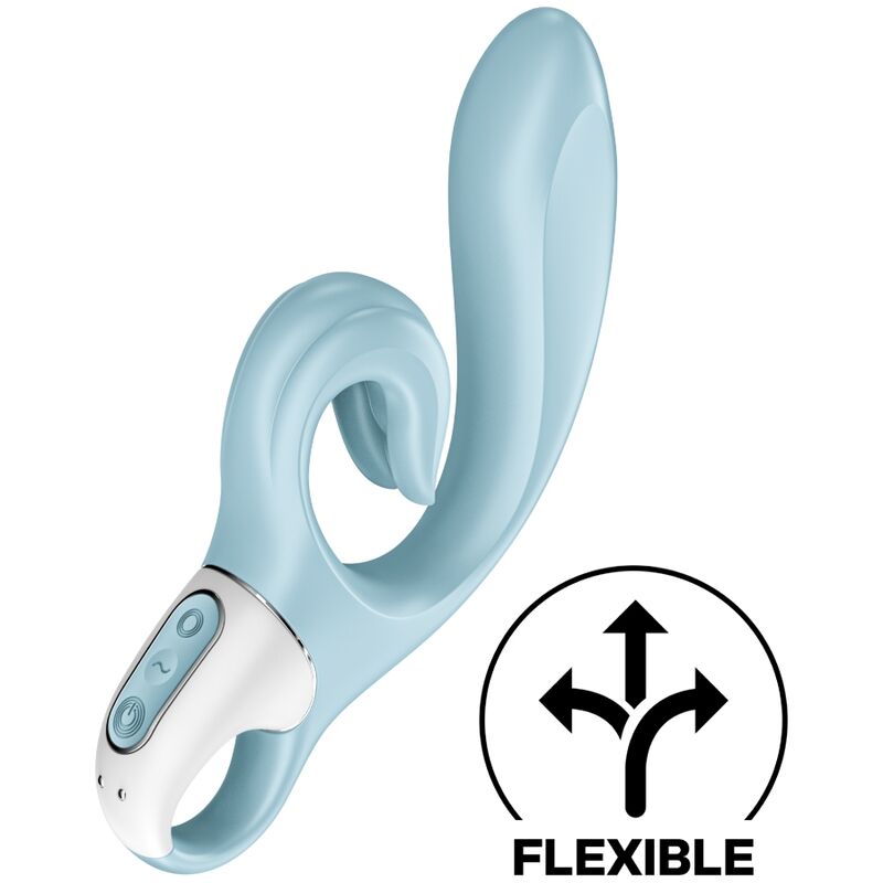 SATISFYER - LOVE ME RABBIT VIBRATION BLEU SATISFYER VIBRATOR